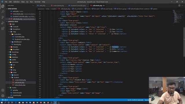 04. Laravel Query Builder by Data Update with image update and image show смотреть онлайн