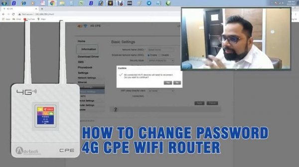 How to Change Password 4G CPE Wifi Router