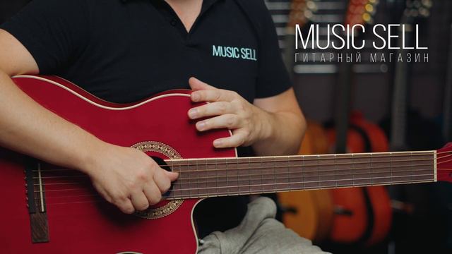 АКУСТИЧЕСКАЯ ГИТАРА С ШИРОКИМ ГРИФОМ ACOUSTIC GUITAR LIVINGSTONE WIDE NECK RED смотреть онлайн