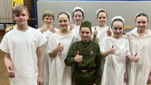 Выступление школы #20 имени Ивана Ивановича Наймушина. Инсценирование песни Бухенвальдский набат