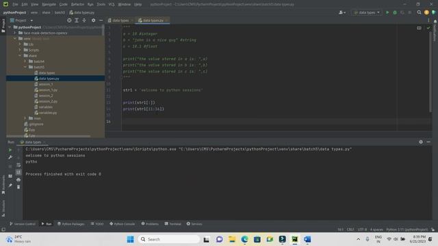 Python - Data Types -1 (List, String, Integer, Float). смотреть онлайн