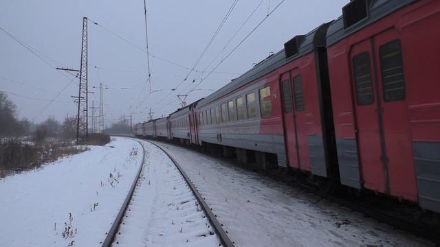 Электропоезд ЭД4М-0177 станция Шемякино смотреть онлайн
