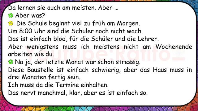 A2 Deutsch Hören Lernen 1.12