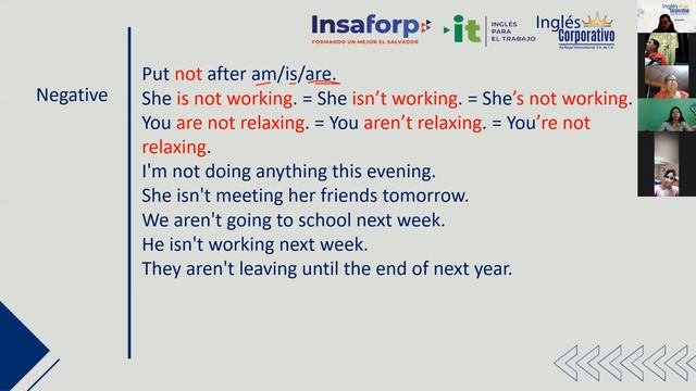 Ingles Corporativo-Videoconferencia #11 PRESENT CONTINUOUS FOR FUTURE EVENTS смотреть онлайн