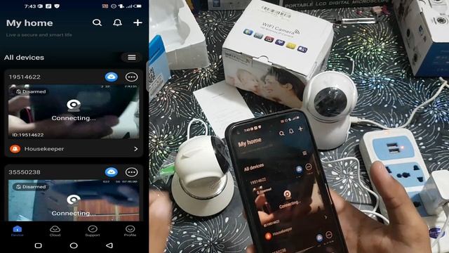 Q6 Wifi Security Camera Unboxing & V380 Pro application complete network Configuration Review смотреть онлайн
