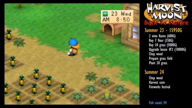 #19 Master Walkthrough Summer 22-24 [Harvest Moon: Back to Nature] [LONGPLAY] смотреть онлайн