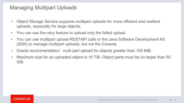 Old - Lesson 05c - OCI Fundamentals - Object Storage смотреть онлайн