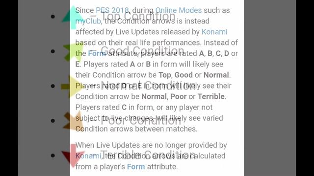 FORM ARROWS AND PLAYER CONDITION EXPLAINED !! PLAYER BEHAVIOUR IN ONLINE MATCH PES 2021 смотреть онлайн