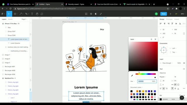 Figma mobile app design | Onboarding ui design | figma tutorial @figma смотреть онлайн