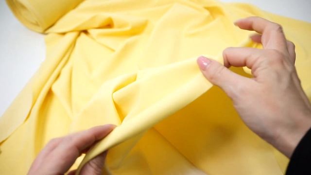 Трикотаж пике плотный желтый PP323 смотреть онлайн