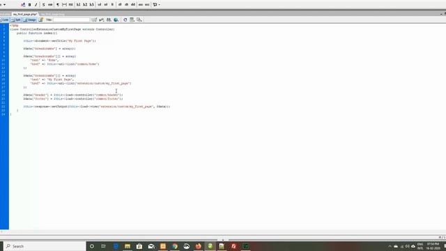 Creating a custom page in OpenCart смотреть онлайн
