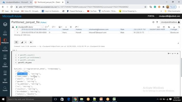 21. Create Partitioned Parquet File in Azure Databricks смотреть онлайн