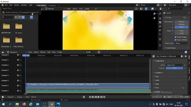 Border rendering is not supported by sequencer in blender in hindi #blender смотреть онлайн