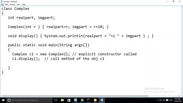 No Implicit constructor when Explicit constructor is specefied смотреть онлайн