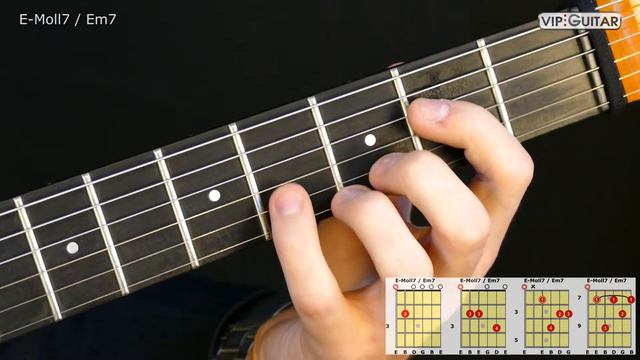 Gitarrenakkorde: E-Moll7 Akkord / Em7 chord смотреть онлайн