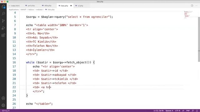 PHP ve MySQL ile Veritabanı Uygulaması - Kayıt Ekleme, Kayıt Silme, Kayıt Düzenleme, Kayıt Listelem смотреть онлайн
