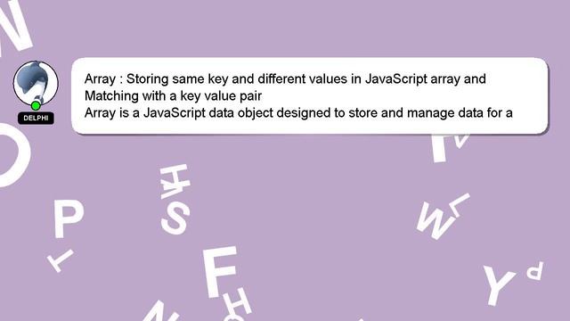 Array : Storing same key and different values in JavaScript array and Matching with a key value pai смотреть онлайн