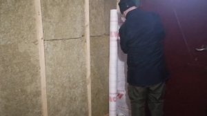 Обшивка шлаковой стены ОСБ плитами. Часть 2.