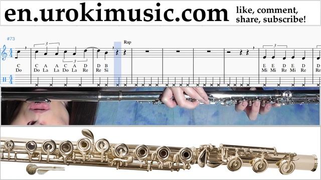 How to Play Flute Marshmello & Anne-Marie - FRIENDS Tabs um-i352 смотреть онлайн