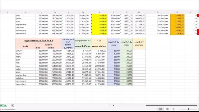 Créer un bulletin de paie sur Excel : 5 les régularisations смотреть онлайн