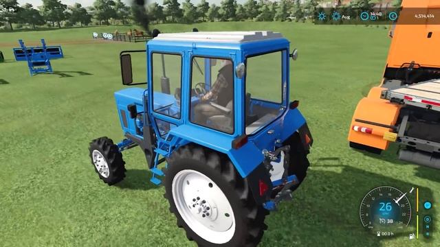 TRANSPORT OF COLORS ! GIANT HORSE LOADING ON LOW LOADER with MINI TRACTORS ! Farming Simulator 22 смотреть онлайн