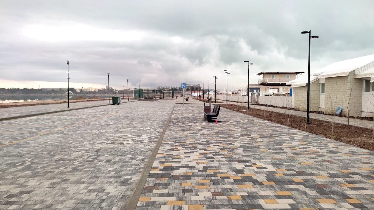 Евпатория 2024. Лазурная набережная готова в полном объёме, а пляж "Лазурный берег" частично! смотреть онлайн