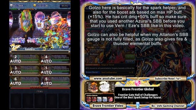 How To Spark Azurai Good On FG - One Of The Best Spark Setup For Azurai !? (Brave Frontier Global) смотреть онлайн