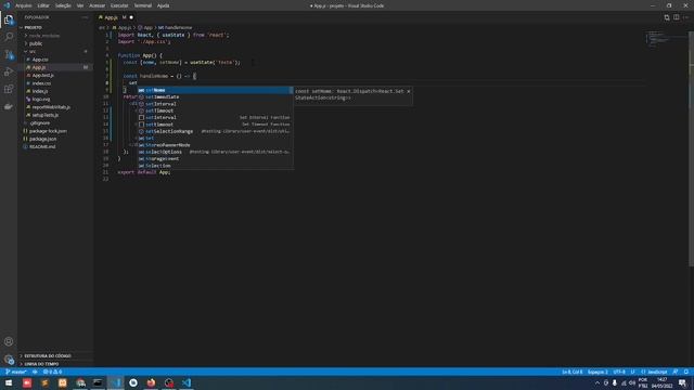Manipulando dados do input com useState() - React Js смотреть онлайн