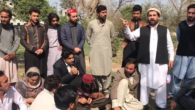 Bilal khan buneri speech at peshawar university about PTM issues смотреть онлайн