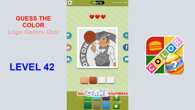 Guess The Color - Logo Games Quiz Level 42 - Walkthrough