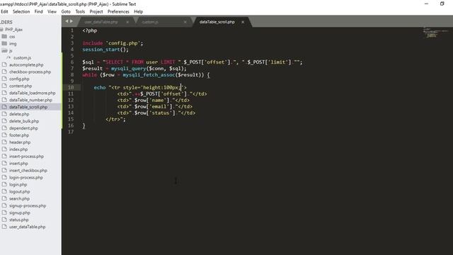 Pagination Using Page Scroll || Dynamic Data Processing || PHP and Ajax Tutorial смотреть онлайн