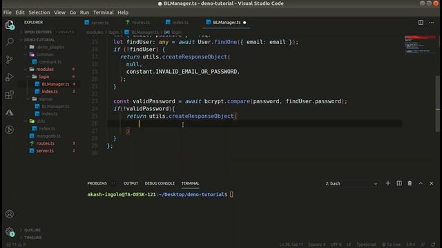 Deno Tutorial Part - 5 | Login using Deno and MongoDB | Jwt Authentication in Deno смотреть онлайн