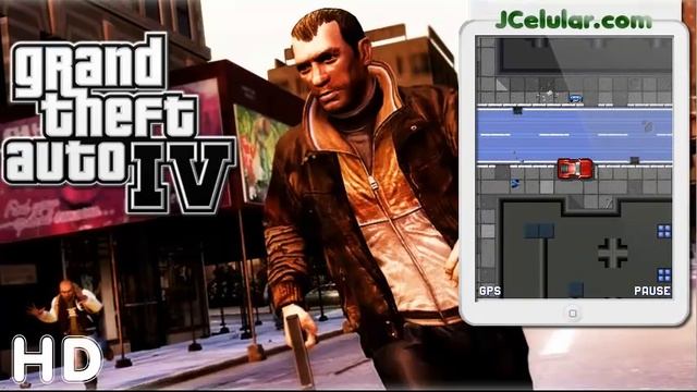 GTA 4 mobile para celular - Grand Theft Auto - (by Rock stars) java смотреть онлайн