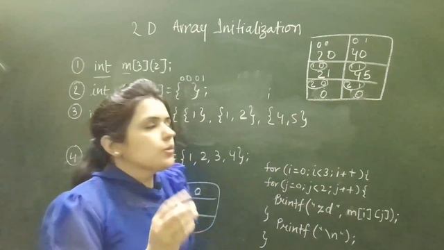 initializing 2d array in c смотреть онлайн