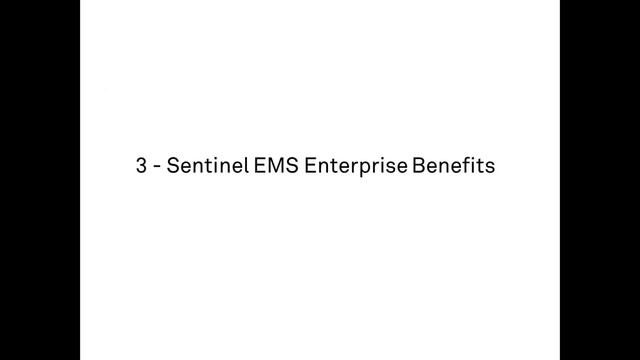 Sentinel EMS Enterprise - Introduction смотреть онлайн