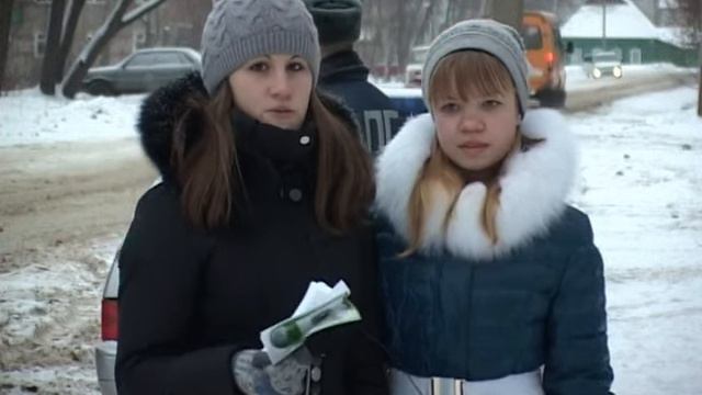 Учащиеся школы № 15 приняли участие в акции 'Внимание дети'. Январь 2013 год. смотреть онлайн