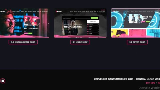 Kentha — Visionary Music WordPress Theme смотреть онлайн
