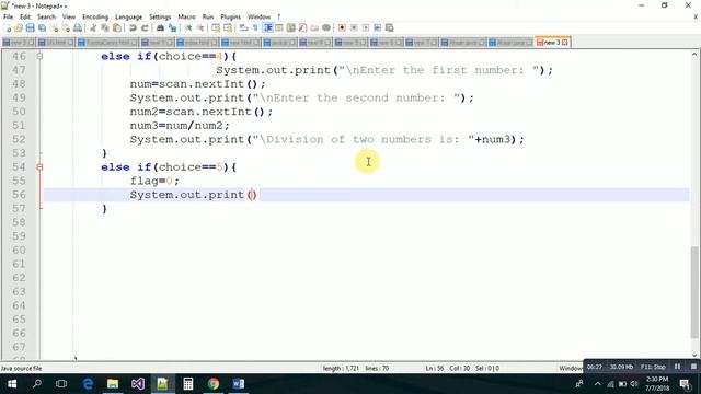 Program of Arithmetic Operations by using If and Else if conditions and While Loop in Java. смотреть онлайн