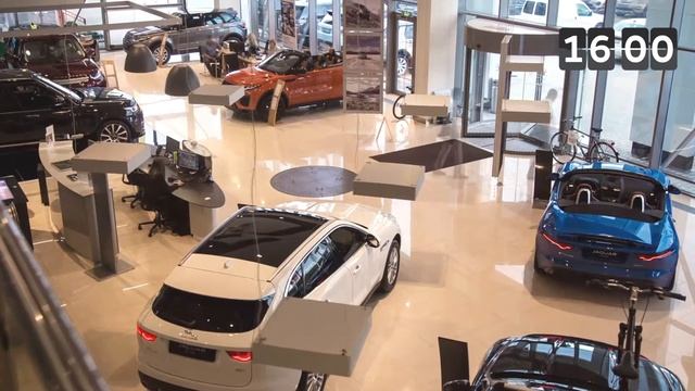 Автосалон Jaguar Land Rover Timelapse смотреть онлайн