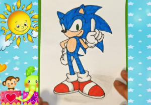 Как нарисовать Соника