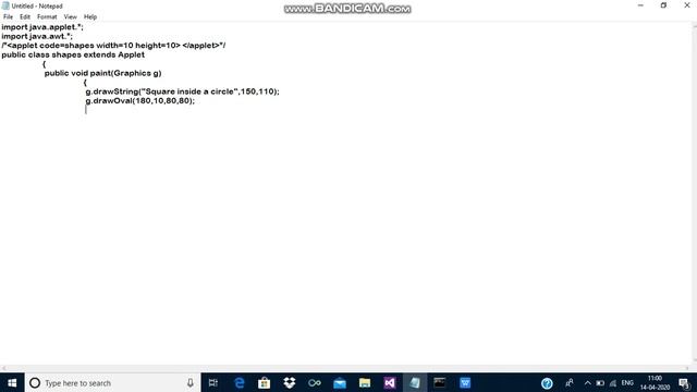 JAVA PROGRAM TO DRAW 1) SQUARE INSIDE A CIRCLE 2)CIRCLE INSIDE A SQUARE смотреть онлайн