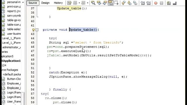 Java prog#46. How to refresh JTable after insert delete or update the data in java Netbeans IDE.mp4 смотреть онлайн