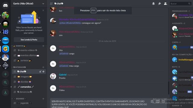 Divulgação Grupo Gartic no Discord - (GRUPO NÃO OFICIAL) смотреть онлайн