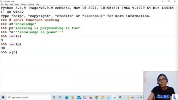 Len Function In Python | Python Strings Tutorial | Python Tutorial #10 | By LearnAt