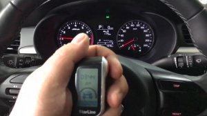 Kia Rio автозапуск. Обзор установленной сигнализации StarLine A93 с дистанционным запуском