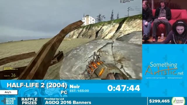 Half-Life 2 by Noir in 1:49:52 - Awesome Games Done Quick 2016 - Part 52 смотреть онлайн