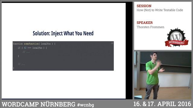 Thorsten Frommen: How (Not) to Write Testable Code смотреть онлайн
