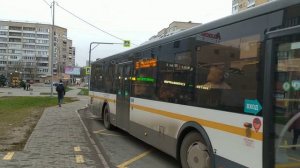 Автобус ЛиАЗ-5292.65-03 остановка ТЦ «Перекрёсток» (Дубна) 10.11.2022