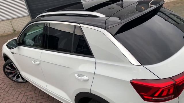 Volkswagen NEW T-roc R-line 2019 in 4K Pure White 19 inch Suzuka walk around & detail inside смотреть онлайн