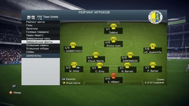 FIFA 14 | FC Forza - PSF Team United | FIFA INSIDE TOURNAMENT. 1/4. 2ой матч. 25.06.14 смотреть онлайн